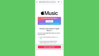 Spotify çalma listelerini Apple Music'e aktarma — Apple Music'te oturum açın