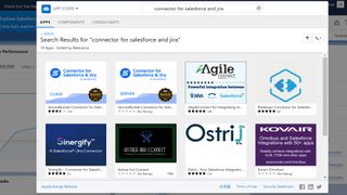 Salesforce AppExchange'te Salesforce-Jira Connector'ı arayın