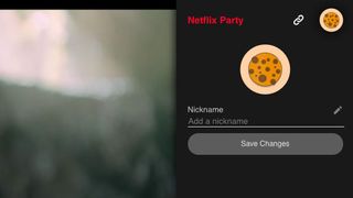 Netflix Party takma ad ekranı