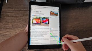 iPad'de nasıl ekran görüntüsü alınır — Alttan kaydırın