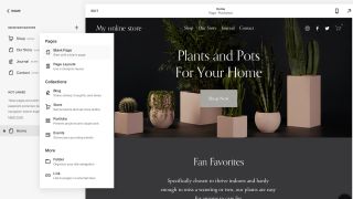 Squarespace'in web sitesi oluşturucusu kullanımda