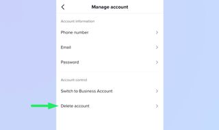 Bir TikTok hesabı nasıl silinir: 4. Adım