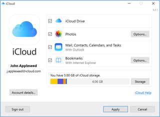 Windows'ta iCloud