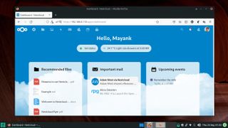 Nextcloud panosunun ekran görüntüsü