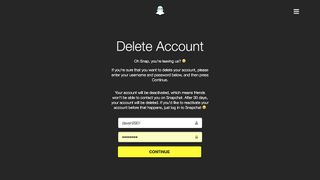 Snapchat hesabınızı nasıl silersiniz?