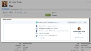 Salesforce'ta Hubspot Visualforce modülü görünümü